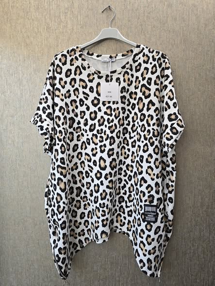 sweater korte mouw maat 46 tm 54 wit