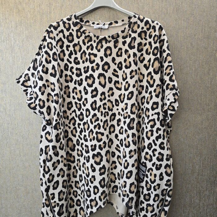 sweater korte mouw maat 46 tm 52 beige