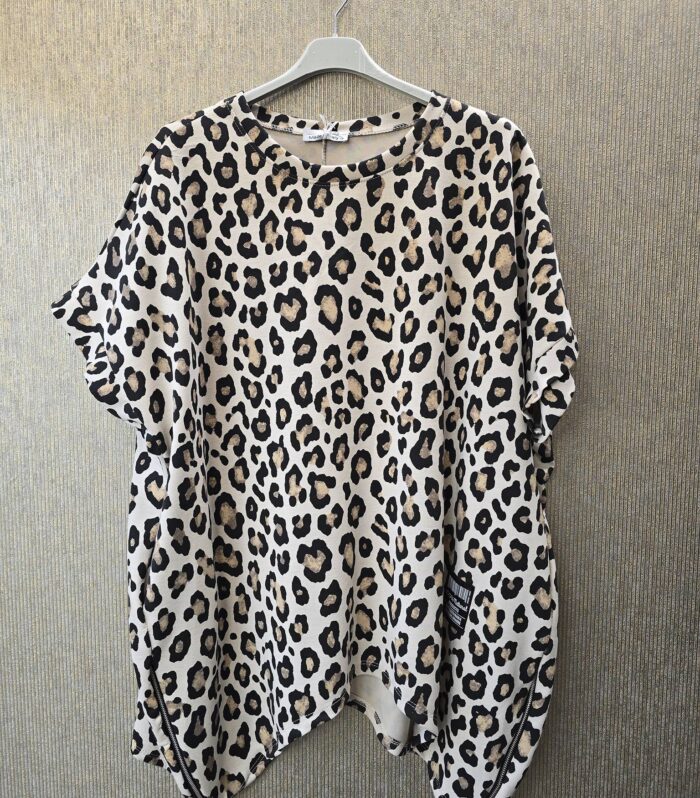 sweater korte mouw maat 46 tm 52 beige