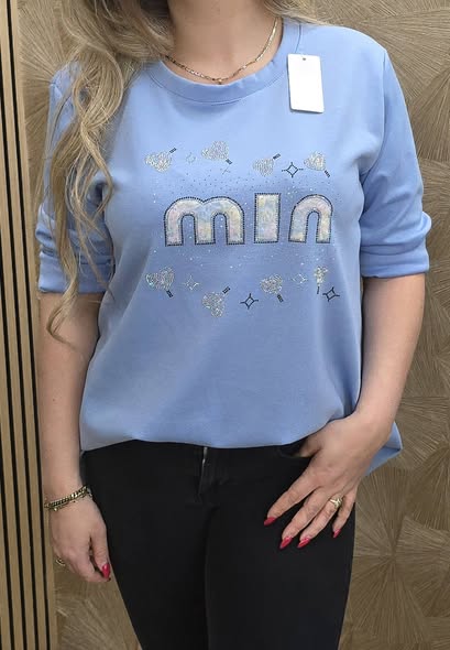 sweater 1 maat blauw