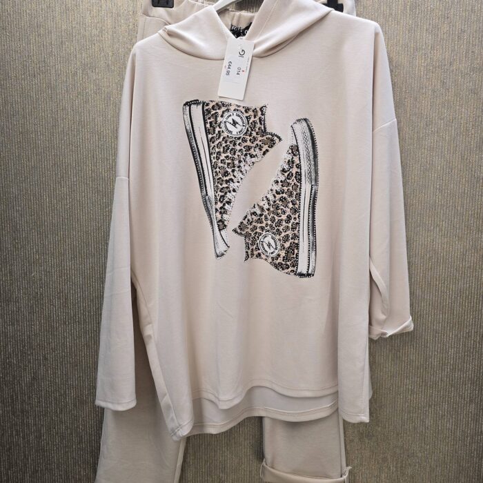 2 delig 1 maat met strakkere pijp beige