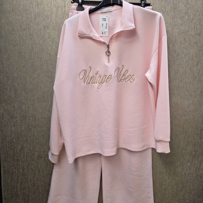huispak 2 delig  vintage vibes  roze