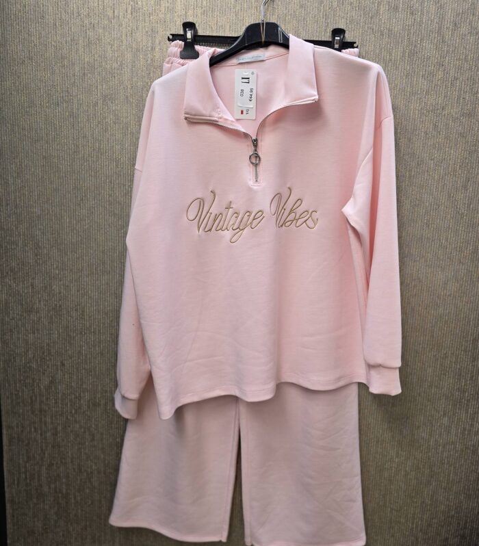 huispak 2 delig  vintage vibes  roze